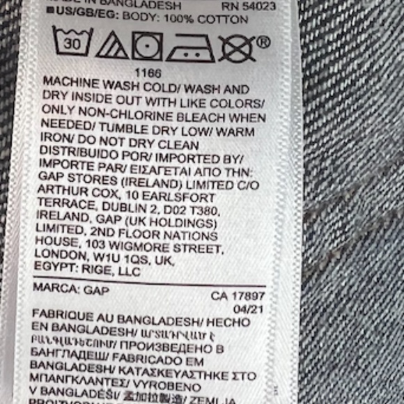 NWT: Gap Boot Jeans with Washwell 33 x 30 $60 - Picture 15 of 15